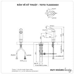 Vòi lavabo nóng lạnh TOTO TLS03305V