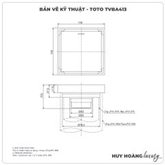Ga thoát sàn TOTO TVBA413