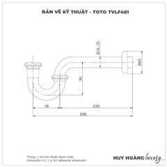 Xi phông - Ống thải chữ P TOTO TVLF401