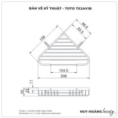 Khay đựng xà phòng TOTO TX2AV1B