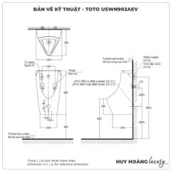 Bồn tiểu nam cảm ứng TOTO USWN902AEV