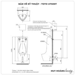Bồn tiểu nam TOTO UT500T