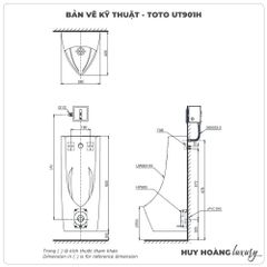 Bồn tiểu nam treo tường TOTO UT901H