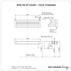 Thanh vắt khăn TOTO YTS902BV