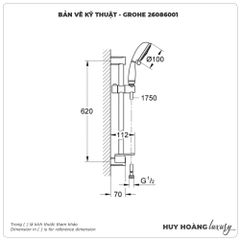 Bát Sen cầm tay GROHE 26086001