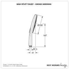 Bát Sen cầm tay GROHE 26553000