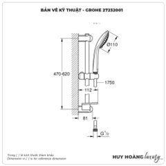 Bát Sen cầm tay GROHE 27232001
