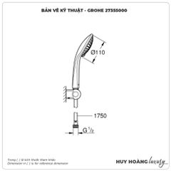 Bát Sen cầm tay GROHE 27355000
