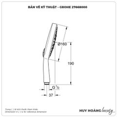 Bát Sen cầm tay GROHE 27668000