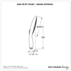 Bát Sen cầm tay GROHE 27675000