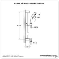 Bát Sen cầm tay GROHE 27787002