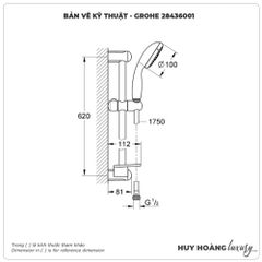 Bát Sen cầm tay GROHE 28436001