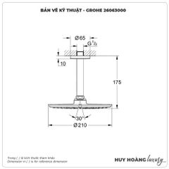 Bộ bát sen gắn tường GROHE 26063000