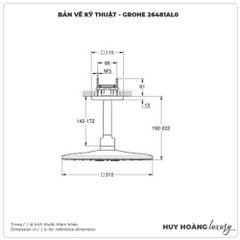 Bộ bát sen gắn tường GROHE 26481AL0