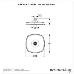 Bát sen âm trần GROHE 27974IG0