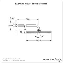 Bộ bát sen gắn tường GROHE 26066000