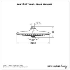 Bát sen âm trần GROHE 26456000