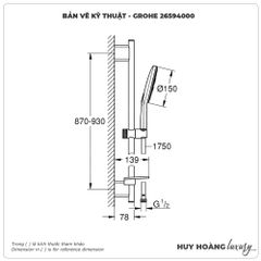 Bát sen cầm tay GROHE 26594000