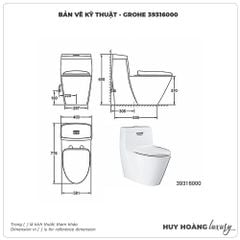 Bồn cầu 1 khối GROHE 39316000
