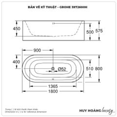 Bồn tắm đặt sàn GROHE 3972600H