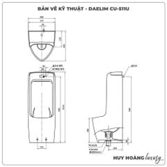 Bồn tiểu nam cảm ứng DAELIM CU-511U