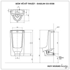 Bồn tiểu nam cảm ứng DAELIM CU-513B