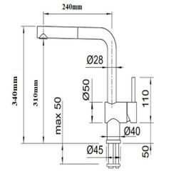Vòi rửa bát nóng lạnh rút dây DAELIM DL2021B