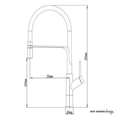 Vòi rửa bát nóng lạnh DAELIM DL2038B