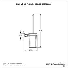 Hộp đựng bàn chải GROHE 40632000