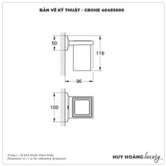 Kệ đựng cốc GROHE 40493000