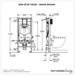 Két nước âm tường GROHE 39112001