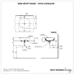 Chậu rửa mặt đặt bàn TOTO LT4704G19