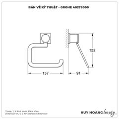 Lô giấy vệ sinh GROHE 40279000