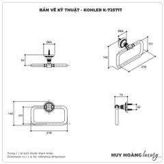 Vòng treo khăn KOHLER K-72571T