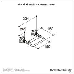 Lô đựng giấy vệ sinh KOHLER K-72573T