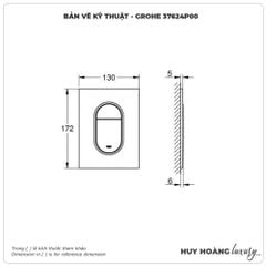 Mặt nạ xả nhấn GROHE 37624P00