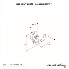 Móc áo KOHLER K-72572T