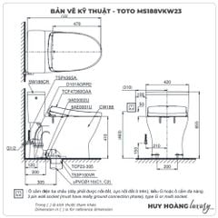 Bồn cầu điện tử TOTO MS188VKW23