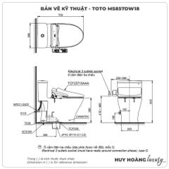Bồn cầu điện tử TOTO MS857DW18