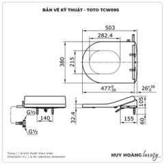Nắp bồn cầu rửa cơ TOTO TCW09S