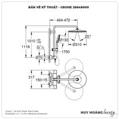 Sen cây nhiệt độ GROHE 26648000