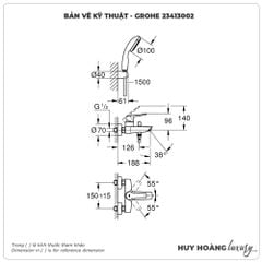 Sen tắm nóng lạnh GROHE 23413002