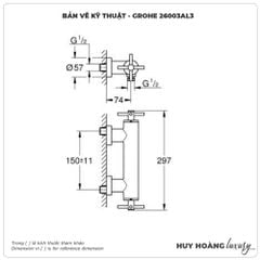 Sen tắm nóng lạnh GROHE 26003AL3