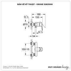 Sen tắm nóng lạnh GROHE 32821000