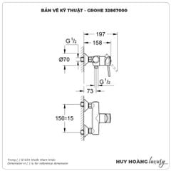 Sen tắm nóng lạnh GROHE 32867000