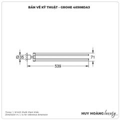 Thanh vắt khăn GROHE 40308DA3