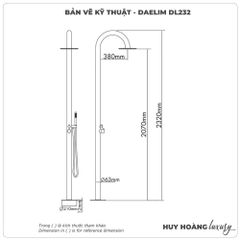 Sen cây tắm tráng bể bơi DEALIM DL232