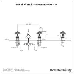 Tay chỉnh vòi lavabo KOHLER K-98068T-3M