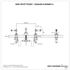 Tay chỉnh vòi lavabo KOHLER K-98068T-4