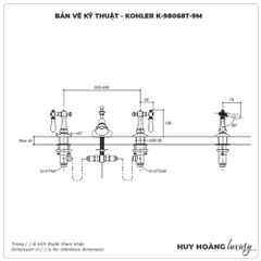 Tay chỉnh vòi lavabo KOHLER K-98068T-9M